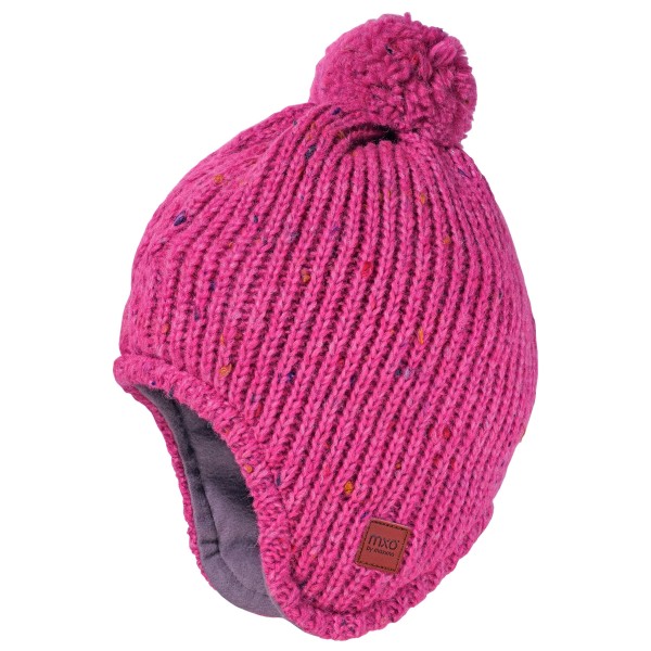 maximo - Kid's Mütze Rippe Mit Zopf - Mütze Gr 49-51 cm rosa von Maximo