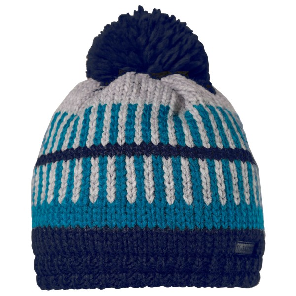 maximo - Kid's Mütze mit Pompon - Mütze Gr 49-51 cm blau von Maximo