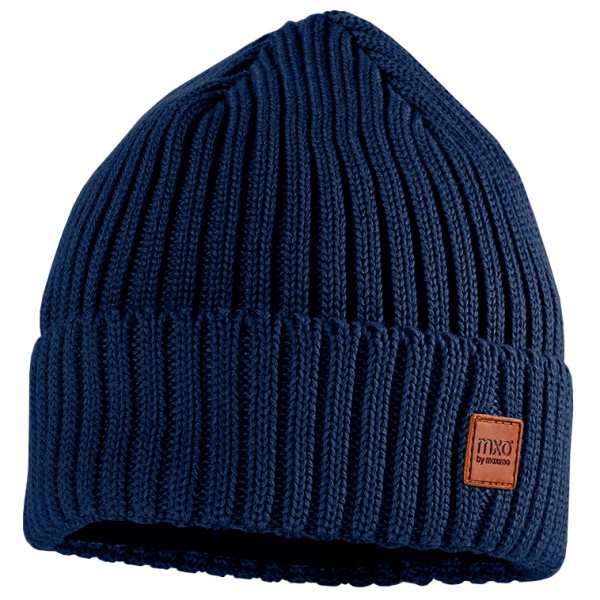 maximo - Kid's Mütze mit Rippe Umschlagrand mit Futter - Mütze Gr 47-49 cm blau von Maximo