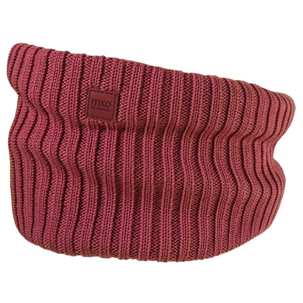 maximo - Kid's Tube Rippe mit Jerseyfutter - Schal Gr 2 - 53-57 cm rot von Maximo