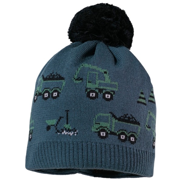 maximo - Mini Boy's Mütze mit Pompon - Mütze Gr 49-51 cm blau von Maximo