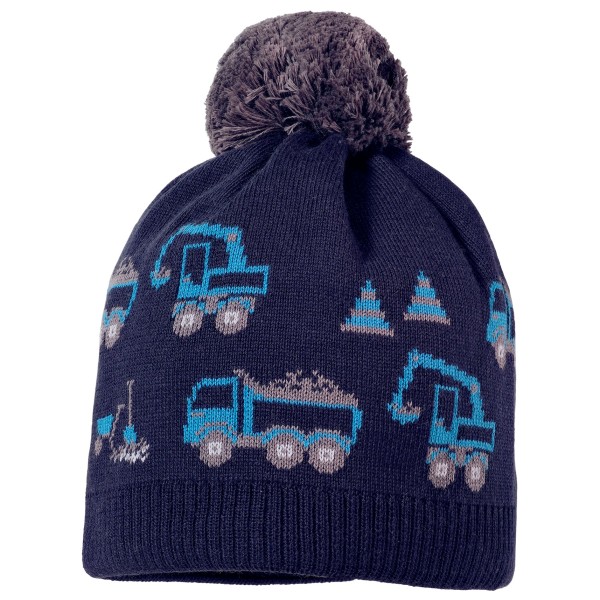 maximo - Mini Boy's Mütze mit Pompon - Mütze Gr 51-53 cm blau von Maximo