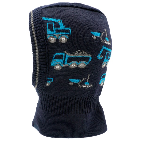 maximo - Mini Boy's Schlupfmütze Baufahrzeuge - Sturmhaube Gr 53-55 cm blau von Maximo