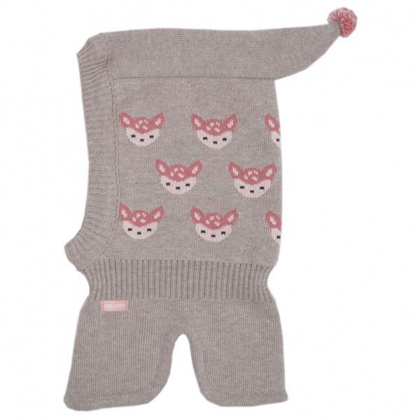 maximo - Mini Girl-Schlupfmütze Reh - Mütze Gr 47-49 cm grau von Maximo