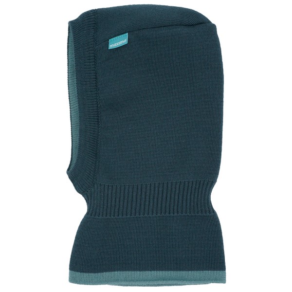 maximo - Mini-Schlupfmütze reversible - Sturmhaube Gr 55-57 cm blau von Maximo