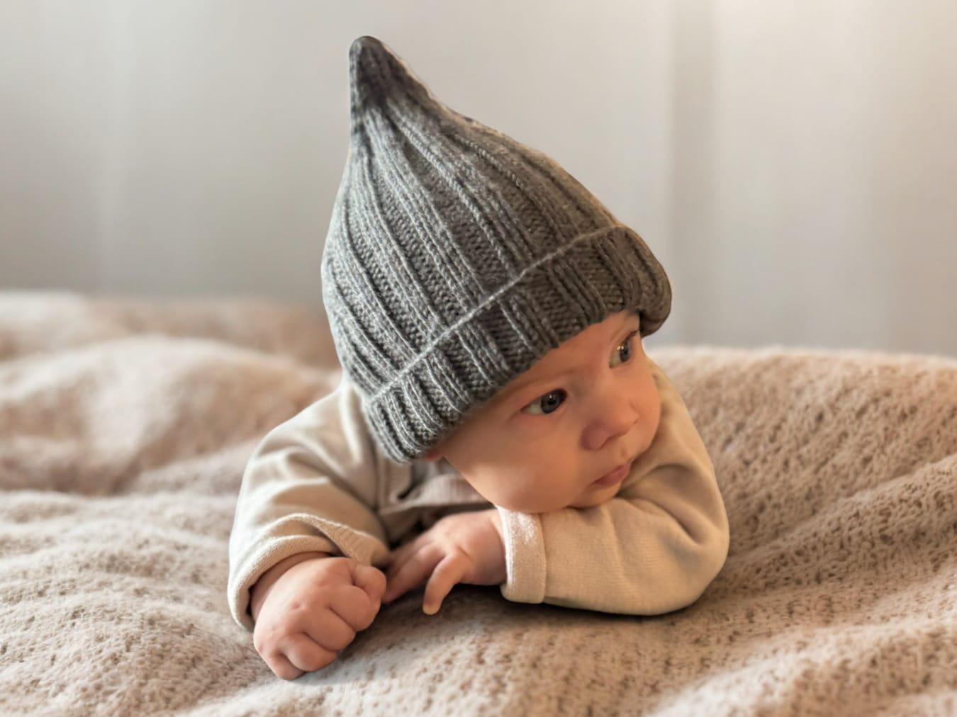 Handgestrickte Mütze Aus Merinowolle Für Babys Und Kinder von MaxiundMoritz