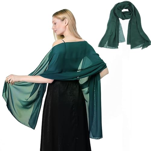 Maxmoc Stola für Abendkleid,Chiffon Schal,Elegant Stola Damen Festlich für Abendkleider Brautkleider Sommer Hochzeit(200 X 70 cm) von Maxmoc