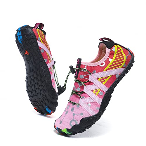 Maxome Rosa Kinder Aquaschuhe, Wasserschuhe für Jungen, Mädchen, Outdoor-Sportschwimmen Surfen Tauchen Strand Barfußlaufen Schnell Trocken von Maxome