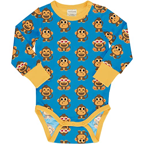 Maxomorra Baby Body Party Monkey (86-92, Langarm) von Maxomorra