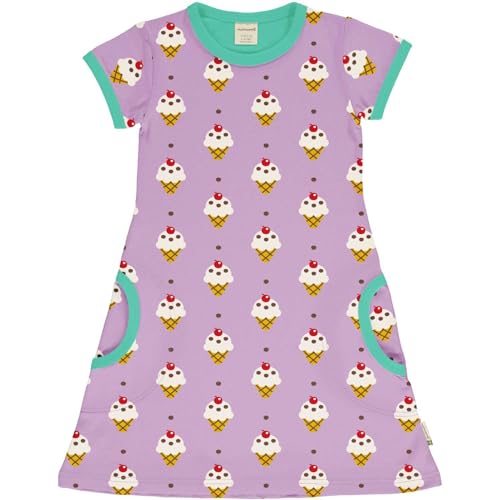 Maxomorra Dress SS Ice Cream, 134/140 von Maxomorra