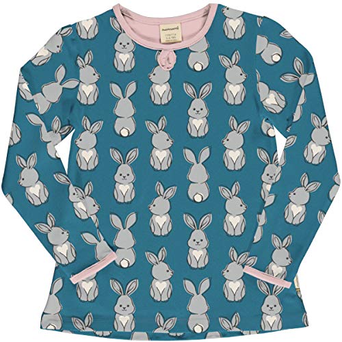 Maxomorra Girl Flare Top Langarm Rabbit 086/92 von Maxomorra