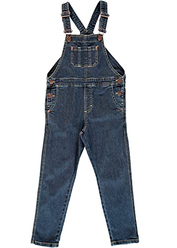 Maxomorra Kinder Jeans Latzhose Dungarees (Medium Dark, 110-116) von Maxomorra