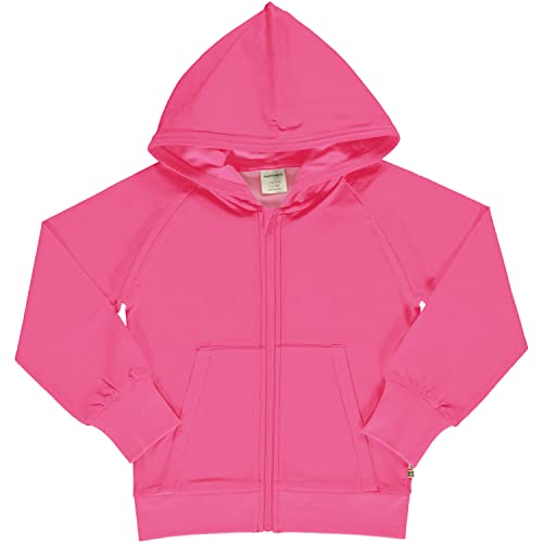 Maxomorra Kinder Kapuzenjacke Cardigan Hood Sweat Dunkelblau, Türkis oder Pink (122-128, Azalea) von Maxomorra