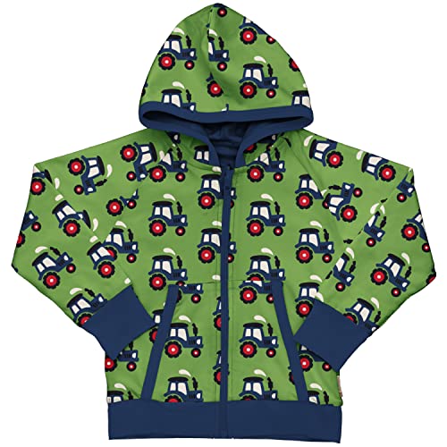 Maxomorra Kinder Kapuzenjacke Traktoren Wendejacke Cardigan Reversible Tractor (98-104) von Maxomorra