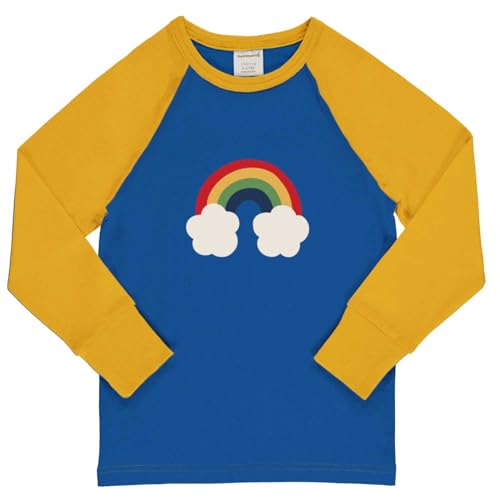 Maxomorra Kinder Langarmshirt Regenbogen Top LS Raglan Rainbow (110/116) von Maxomorra