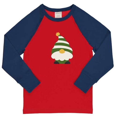 Maxomorra Kinder Langarmshirt Weihnachten Top LS Raglan Swedish Santa (122-128) von Maxomorra