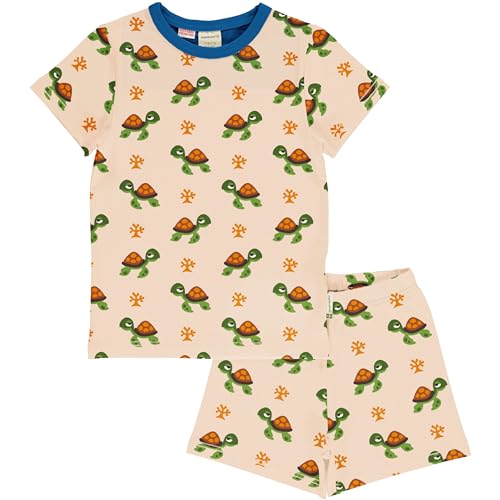 Maxomorra Kinder Schlafanzug kurz Schildkröte Pyjama Short Turtle(134/140) von Maxomorra