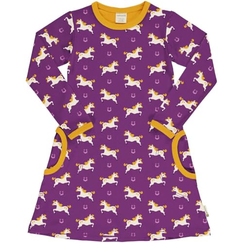 Maxomorra Langarm-Kleid mit Pferden 134/140 von Maxomorra
