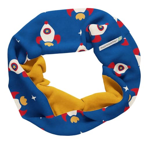 Maxomorra Loop halswärmer Kids gefüttert Rakete one size von Maxomorra