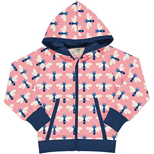Maxomorra Mädchen Kapuzenjacke mit Libellen Cardigan Hood Dragonfly (122/128) von Maxomorra