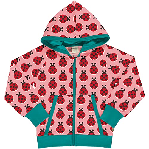 Maxomorra Mädchen Kapuzenjacke mit Marienkäfer Cardigan Hood Lady Bug (110-116) von Maxomorra