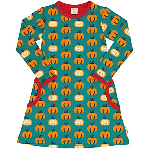 Maxomorra Mädchen Kleid Kürbis Dress LS Garten Pumpkin (122-128) von Maxomorra