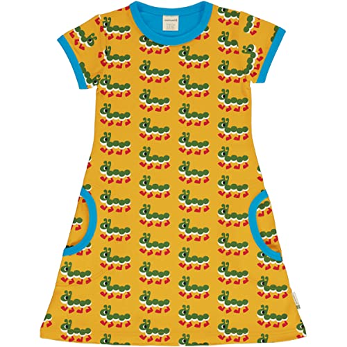 Maxomorra Mädchen Kurzarm Kleid Raupe Dress Caterpillar (110-116) von Maxomorra