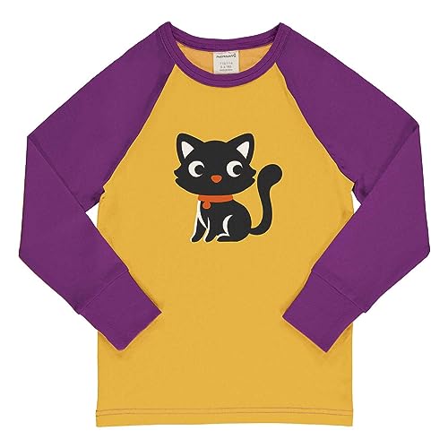 Maxomorra Mädchen Langarmshirt mit Katze Top Raglan LS CAT (110/116) von Maxomorra