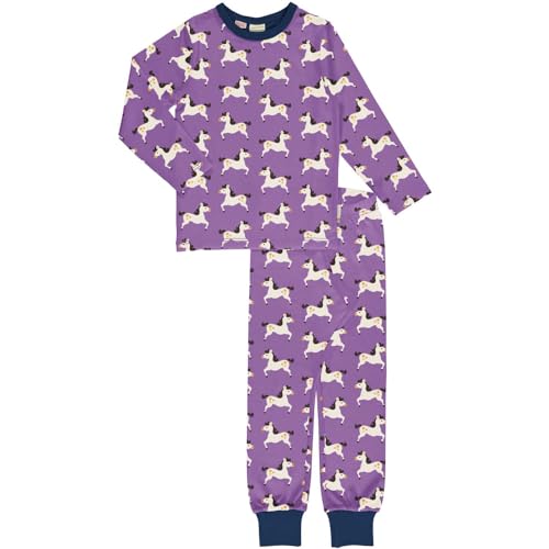 Maxomorra Mädchen Schlafanzug mit Pferden Pyjama Horse (122-128) von Maxomorra