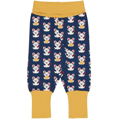 Maxomorra Mädchen Schlupf Hose mit Mäusen Pants Rib Mouse (92-98) von Maxomorra