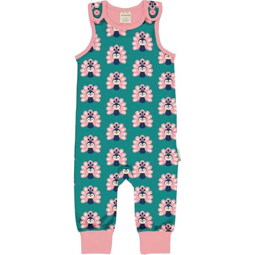 Maxomorra Mädchen Strampler Pfaue Playsuit Peacock (98/104) von Maxomorra