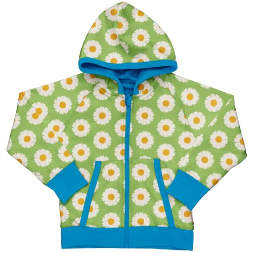 Maxomorra Mädchen Wendejacke Kapuzenjacke mit Blumen Cardigan Hood DAISY (122-128) von Maxomorra