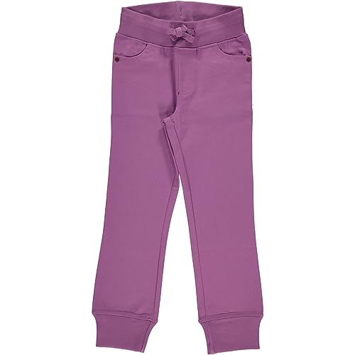 Maxomorra Pants Rib Twill Light Purple, 134/140 von Maxomorra