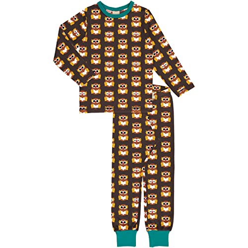 Maxomorra Pyjama Schlafanzug mit Eulen Nordic Owl (98/104 von Maxomorra