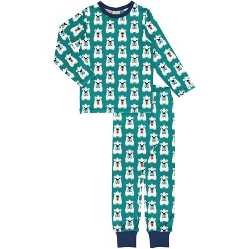 Maxomorra Pyjama Set LS Arctic Bear, 110/116 von Maxomorra