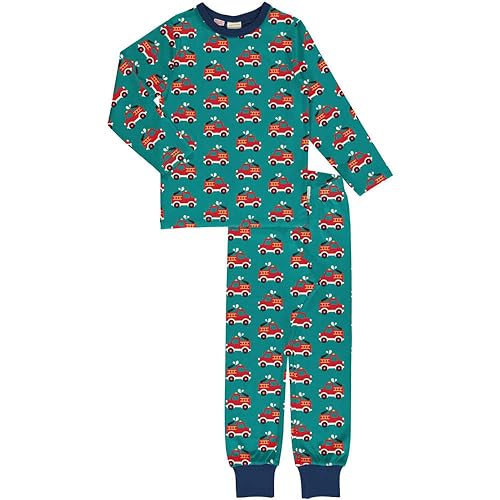 Maxomorra Pyjama Set LS Fire Truck, 110/116 von Maxomorra