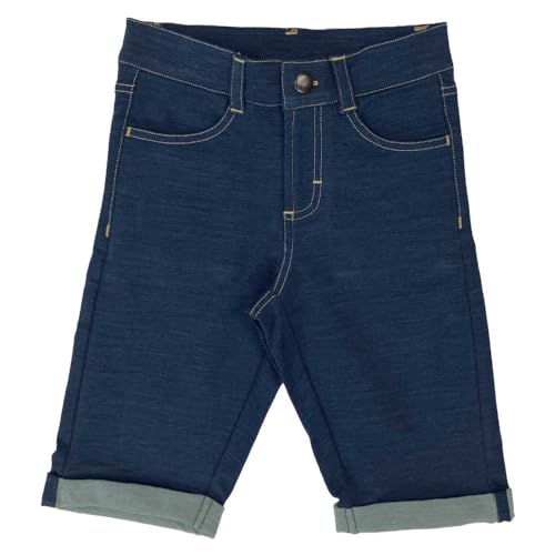 Maxomorra Shorts Knee Indigo Wash, 134/140 von Maxomorra