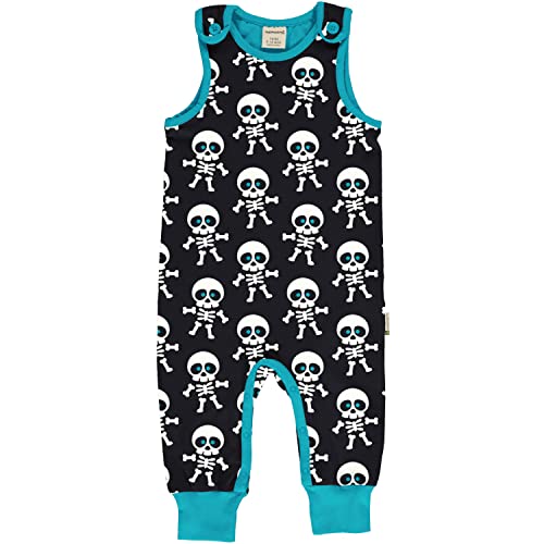 Maxomorra Strampler Overall mit Skeletten Halloween Collection Playsuit Skeleton (92-98) von Maxomorra