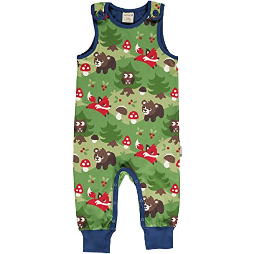 Maxomorra Strampler mit Waldmotiv Playsuit FOREST (74-80) von Maxomorra