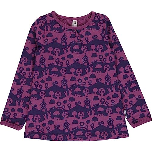 Maxomorra Top A-Line LS Purple Landscape, 110/116 von Maxomorra