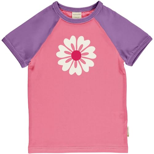 Maxomorra Top SS Raglan Flowers, 134/140 von Maxomorra