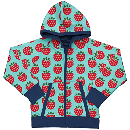 Maxomorra Wendejacke Kapuzenjacke mit Himbeeren Cardigan Hood Reversible Raspberry (122-128) von Maxomorra