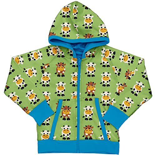 Maxomorra Wendejacke Kapuzenjacke mit Kühen Cardigan Hood Reversible Cow (110-116) von Maxomorra