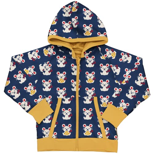 Maxomorra Wendejacke Kapuzenjacke mit Mäusen Cardigan Hood Mouse (110-116) von Maxomorra