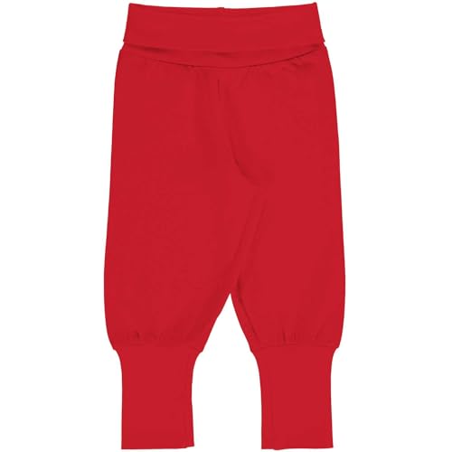 Maxomorra einfarbige Schlupf Hose Pants Waist Solid in rot/Ruby (98-104) von Maxomorra