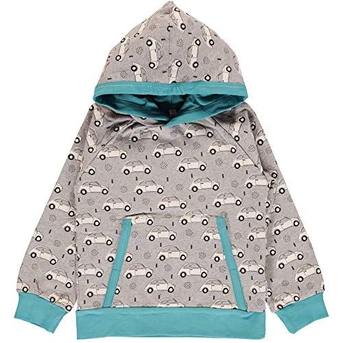 maxomorra Jungen Kapuzenpulli Hoodie Classic Cars Grau (98/104) von Maxomorra