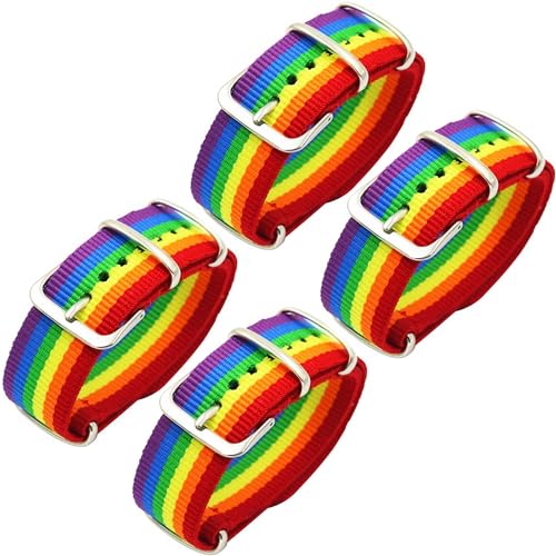 Maxter 4 Pride Armbänder LGBTQ Accessoires Armbänder Gay Flag und regenbogenfarbenes Uhrenarmband von Maxter