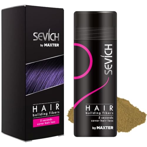 Streuhaar zur Haarverdichtung - Schütthaar, um den Haarmangel sofort zu verbergen - Haarpuder 100% natürlicher Baumwolle für Männer und Frauen (Blond 25g) von Maxter