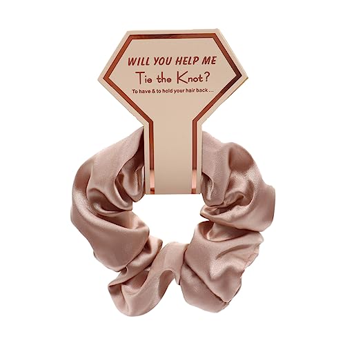 Maxtonser Haargummis für Brautjungfern, dicke Hochsteckfrisuren, Satin-Haargummis, Brautparty, Hochzeit, Haargummi, Pferdeschwanz-Halter von Maxtonser