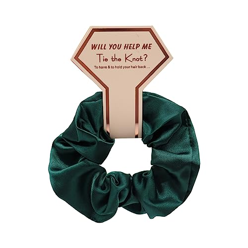 Maxtonser Haargummis für Brautjungfern, dicke Hochsteckfrisuren, Satin-Haargummis, Brautparty, Hochzeit, Haargummi, Pferdeschwanz-Halter von Maxtonser